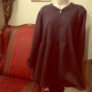 ❕⚫️VINTAGE ZIPUP PEPLUM SWEATSHIRT